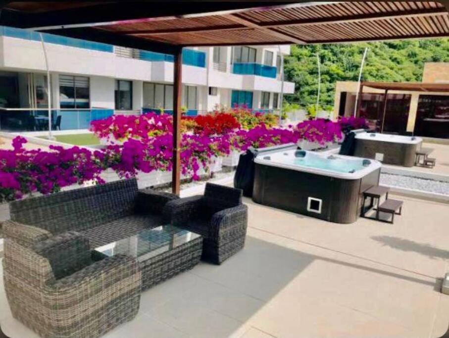 Samaria Club De Playa By Santa Marta Playa Resort, Preciosos Apartamentos En El Sector Exclusivo De Pozos Colorados Esterno foto