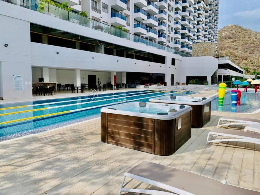Samaria Club De Playa By Santa Marta Playa Resort, Preciosos Apartamentos En El Sector Exclusivo De Pozos Colorados Esterno foto